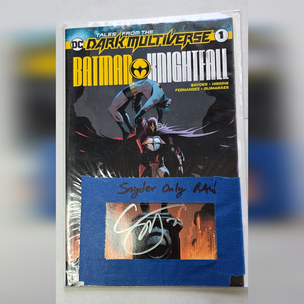 DC Batman Knightfall Signed Comic